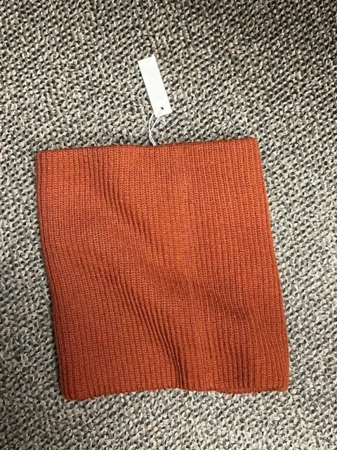 MADEWELL Women's Red Ribbed Wool Neck Warmer ONE SIZE MC370 ($45)