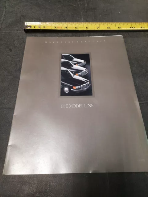 1989 Mercedes-Benz Full Line Sales Brochure  S-Class original