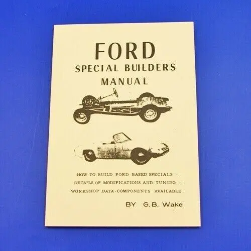 Ford Special Builders Manual Vintage Book Mods Tuning Repro Photos Uk England