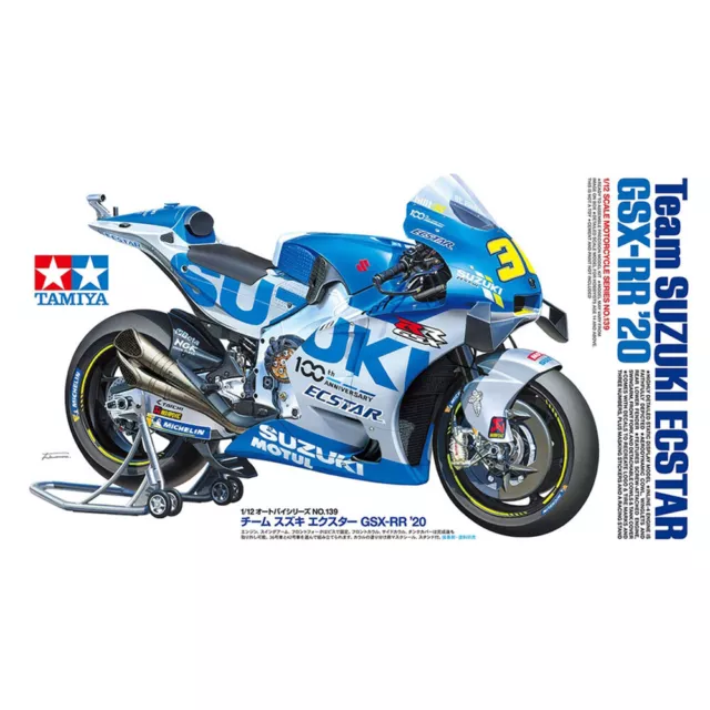 Tamiya Suzuki Ecsta GSX RR 2020 Racing Motorcycle Model Kit 14139 Scale 1:12