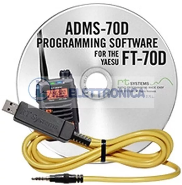 ADMS-70 D Software Management PC Piu' USB Kabel Für Yaesu FT-70 D COD.700031