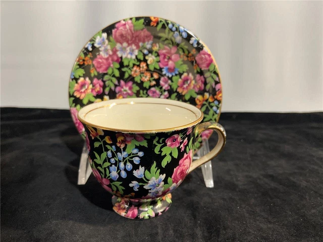 Royal Winton Grimwades Chelsea Rose Chintz Demitasse Cup & Saucer