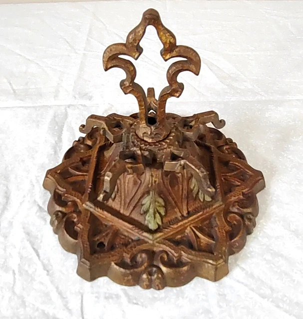 ANTIQUE CAST IRON Spanish Revival Ceiling Light Canopy 265.00 PicClick