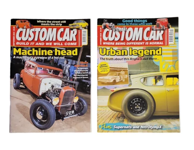 Custom Car Magazine Bundle, 13 Issues From 2015, Colour Illustrated, Pre Owned 3