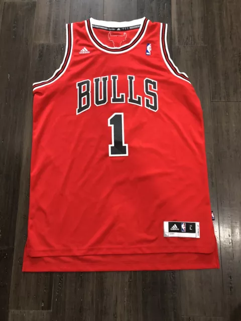 Derrick Rose Chicago Bulls Adidas Jersey St. Patty's Day Swingman Mens Sz  Medium