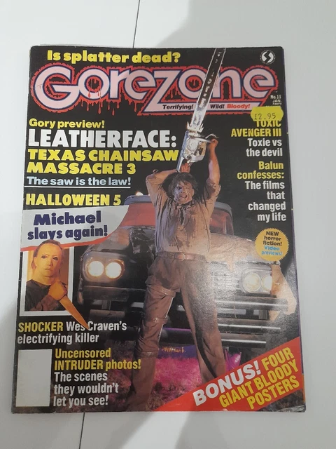 Vintage Gore Zone Issue 11.Leatherface: Texas Chainsaw 3