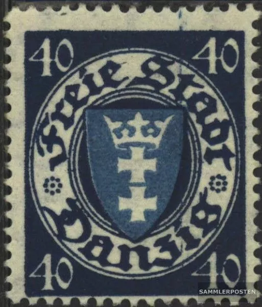 Gdansk 199x Un avec charnière 1924 Crest