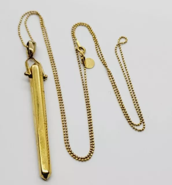 STELLA & DOT Rebel Pendant Necklace Gold tone Signed 30" STELLA & DOT Rebel Pendant Necklace Gold tone Signed 30"
