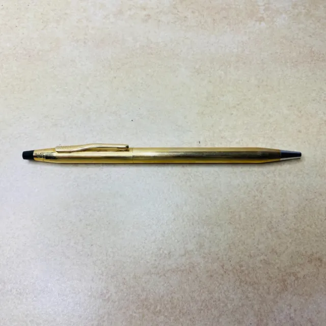 Ballpoint Pen (Boligrafo N) Cross Modelo Century Classic De 10Kt Plaque Oro