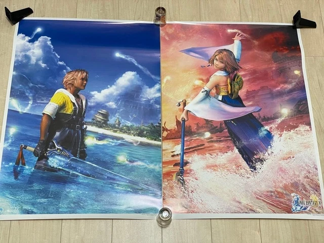 NEW] FINAL FANTASY X FF10 set of 2 poster B2 Size Tidus and Yuna