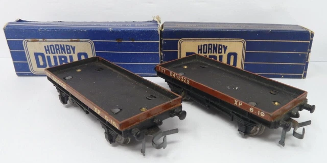 Hornby Dublo 32085 D1 Low Sided Wagons 2/3 Rail