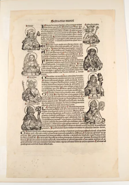 Schedel Nuremberg Blatt 154 Chronicles1493 Römisches Konsilium Emperor Sovereign 2