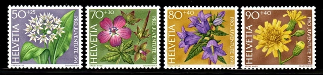 Schweiz Satz MiNr. 1455-1458 von 1991 Pro Juventute Postfrisch N 0750