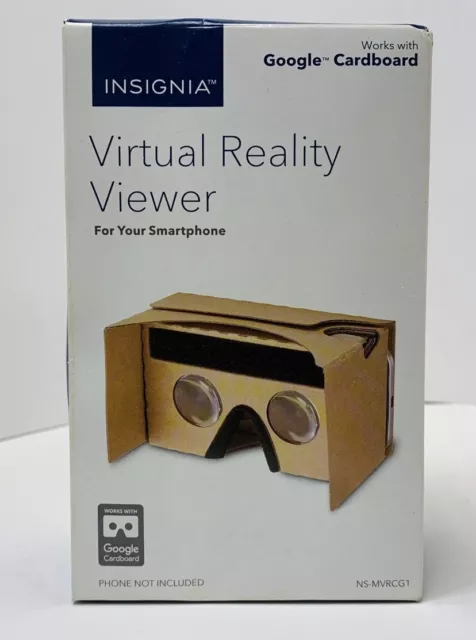 Insignia Virtual Reality Smartphone VIEWER! Works with Google Cardboard. New!