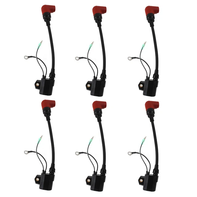 For Yamaha 100/150/175/200/225HP Outboard 6Pcs Ignition Coil 6R3-85570-01-00