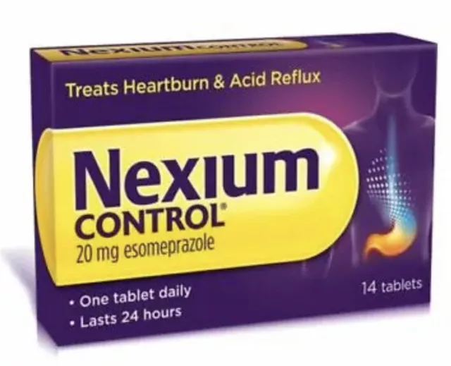 2x Nexium Control 20mg Gastro Resistant Heartburn Acid Reflux 28 Tablets
