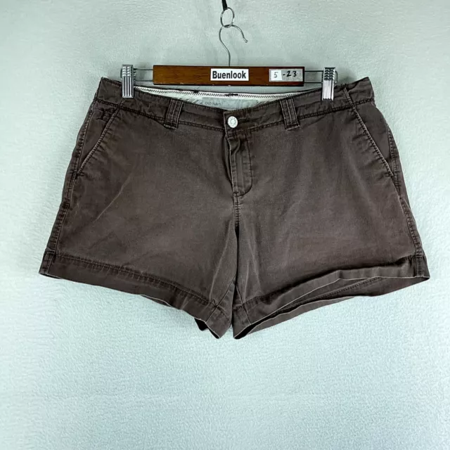 Old Navy Womens Shorts Brown Tag Size 12 (34) Utility Low Rise Canvas