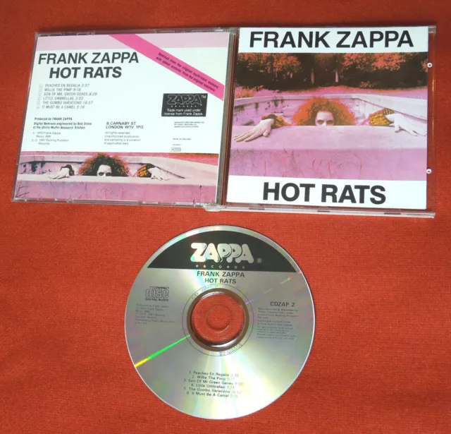 FRANK ZAPPA Hot Rats 1987 UK CD wie NEU MINT rare oop 1press NIMBUS no barcode