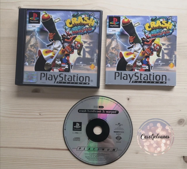 Crash Bandicoot 3 Warped Sur Playstation 1 (PS1) - CD Seul - Testé Et Fonctionne