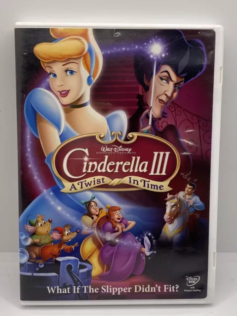 Walt Disney Cinderella III - A Twist in Time DVD Movie 2007 Rated G Fairy Tale