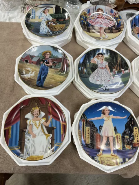 Shirley Temple Collector Plates - Complete Set 12 Danbury Mint -all #A2110 - EUC