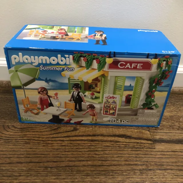 PLAYMOBIL 5129 SUMMER Fun Harbor Side Cafe. BRAND NEW IN SEALED BOX. RETIRED.  $42.00 - PicClick
