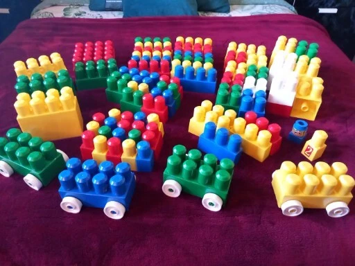 76 PIECE VINTAGE Ritvik Mega Bloks 1984. 20.00 PicClick UK