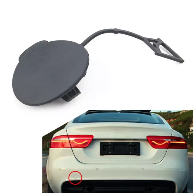 1 Pcs Car Rear Bumper Tow Eye Cover Plastic For Jaguar XE X760 2015-2019 T2H2997