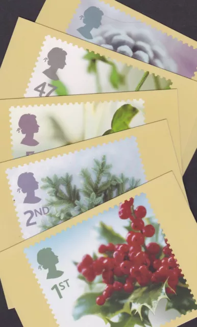 Great Britain GB 2002 Unused Full Set PHQ Stamp Cards No 248 Christmas Mistletoe