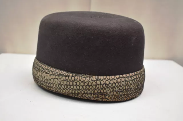 Antique Parsi Paghdi Pheta Christys'London Zoroastrian Hat Anglais Entreprise " 2