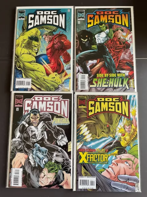 DOC SAMSON #1-4 Complete Series 1996 Marvel Hulk She-Hulk Punisher High Grade