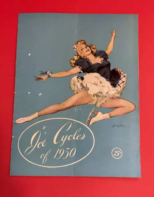 Ice Cycles 1950 Souvenir Program - Walt Disney Snow White 7 Dwarfs - Ice Capades