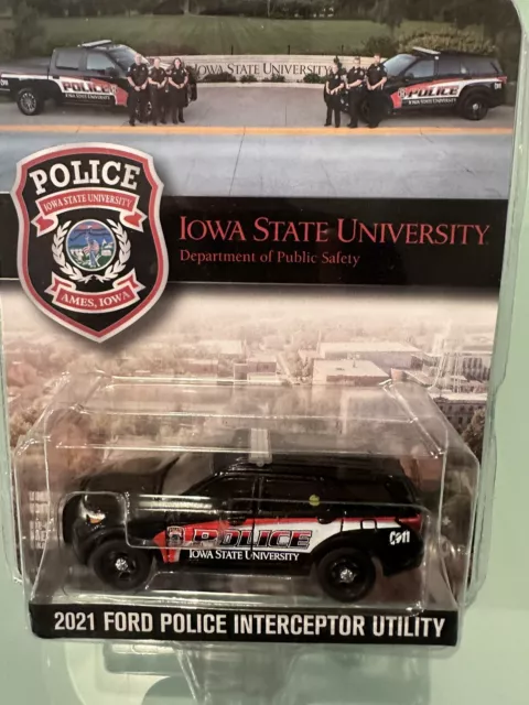 1/64 Greenlight Iowa State University Police 2021 Ford Explorer ISU
