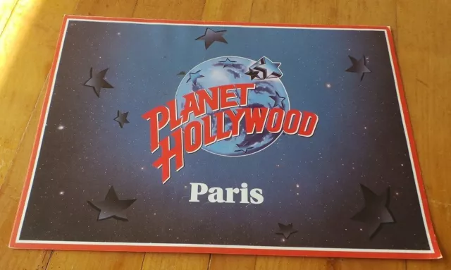Rare Collector - Menu Planet Hollywood - Paris
