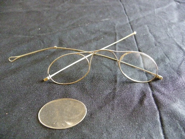 Lunette Ancienne En Or 18 Carats - Poinçon Tête D'aigle, Occasion, Bijou Vintage