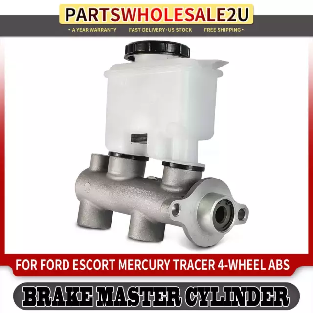 Brake Master Cylinder w/ Reservoir & Sensor for Ford Escort Mercury Tracer Auto.