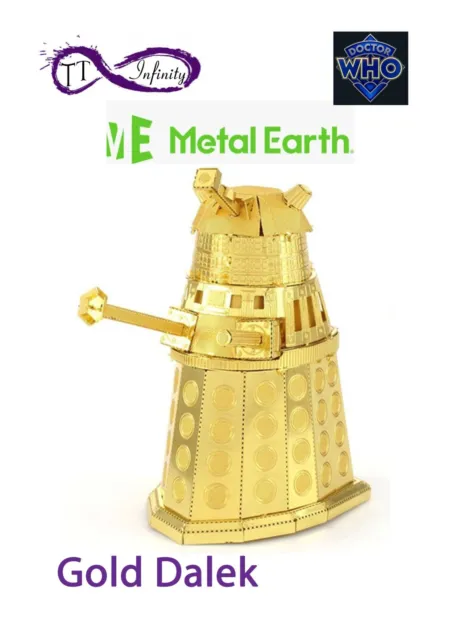Metal Earth Dr Who Tardis Gold Dalek Rusty K9 Fascinations 3D Metall Modell Kits 3