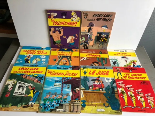 Lucky Luke : Lot de 10 bd Bande Dessinée Dupuis