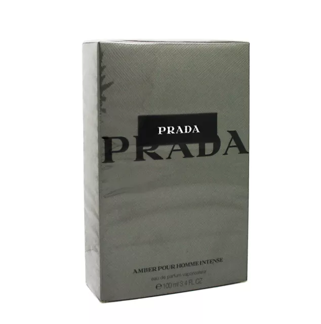Amber Pour Homme Intense, Prada, Eau de Parfum Natural Spray, 100ml. Nuovo