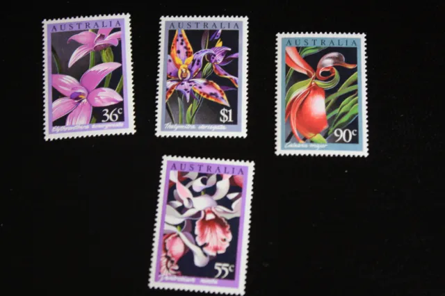 PM 73 Briefmarke postfrisch Australien Orchideen Blumen