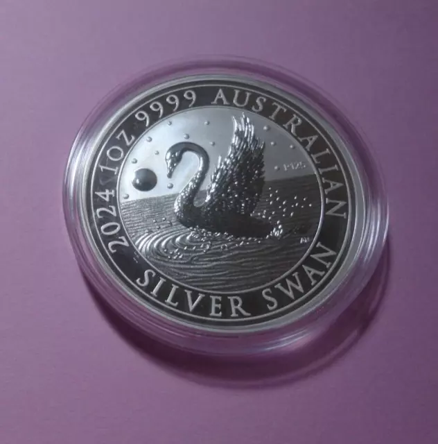 2024 Silver Swan - Perth Mint Brilliant Uncirculated 1oz 9999 Silver Coin