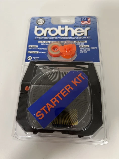VTG Brother NOS Starter Kit Typewriter/Word Processor Daisy Wheel SK-100 Black