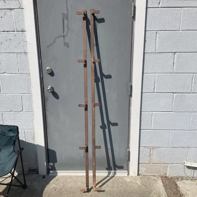 Antique Barn Door Track/rails Two six foot sections 12 foot total