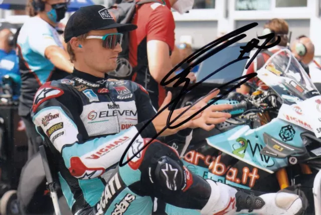 Chaz Davies Firmato a mano 6x4 Foto Mondo Superbike Autografo 6