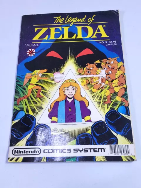 VALIANT NINTENDO COMIC SYSTEM THE LEGEND OF ZELDA NO 3 1990 Vol 1 RARE!