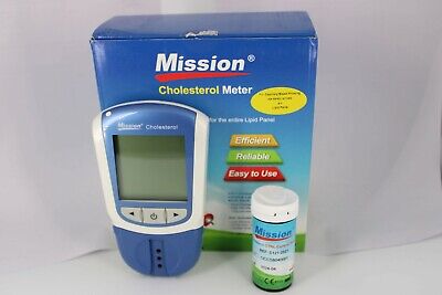 Misión 3 en 1 medidor de prueba de combo de colesterol y 25 panel de lípidos dispositivo de prueba