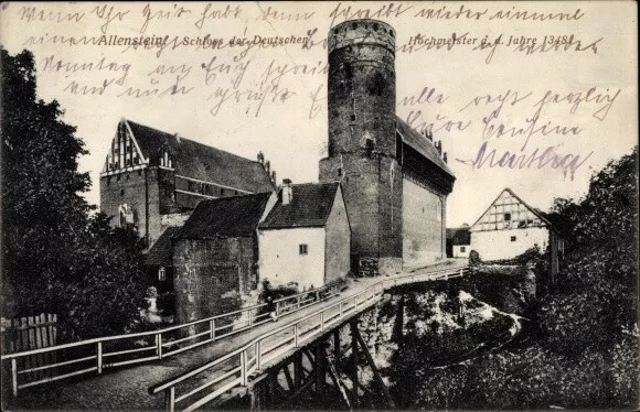 Ak Olsztyn Allenstein Ostpreußen, Schloss der Deutschen Hochmeister - 10436548