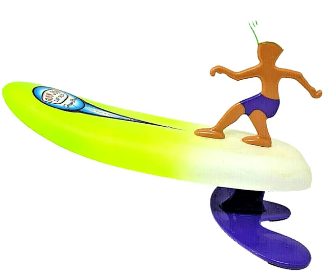 Ron Jon Surf Shop Surfer Dude Donegan Doolin Wave Powered Mini-Surfer Water Toy