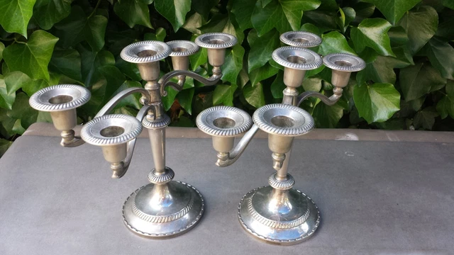 Atmosphera - Bougeoir 5 têtes - métal - Argent - H27 cm