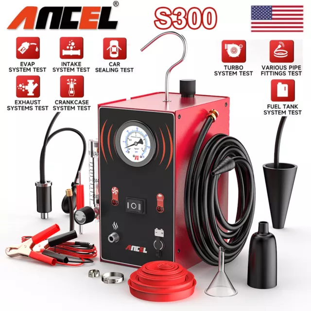 ANCEL S300 Car Evap Smoke Machine Detector EVAP Oil Pipe Leak Locator Analyze